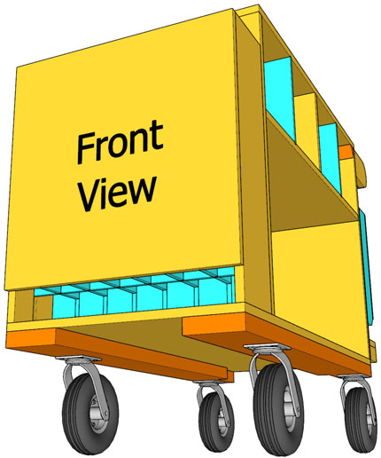 Front View Drawing of Cart