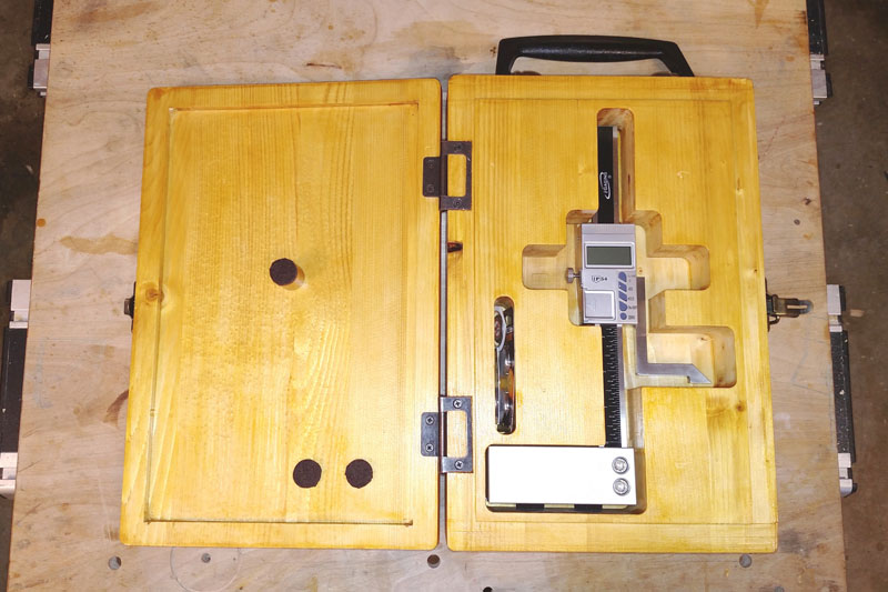 Open Height Gauge Box with Gauge Inside