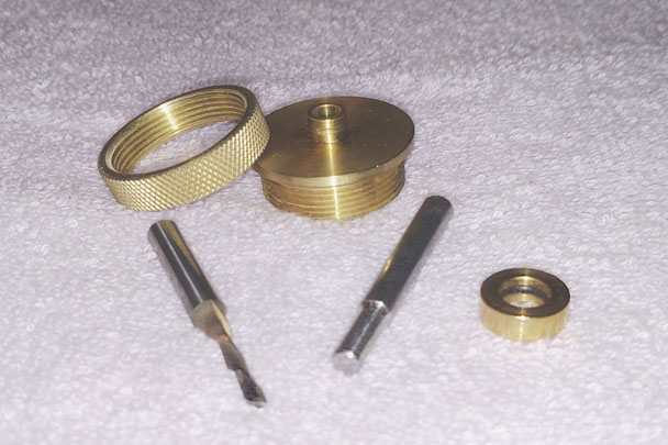 Parts of the Whiteside Inlay Kit