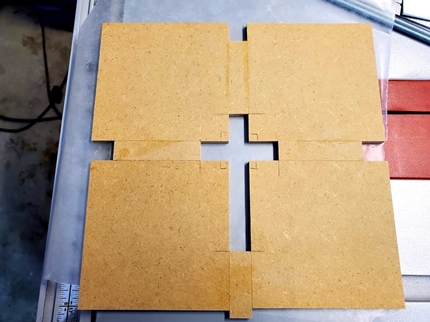 Template Used to Mortise a Christian Cross into the Sides