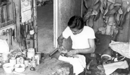 A Cobbler in His Shop