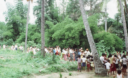 Crowd Approaching Gate