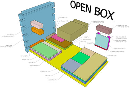 Design Drawing of All Internal Contents Including the Structure on the Bottom