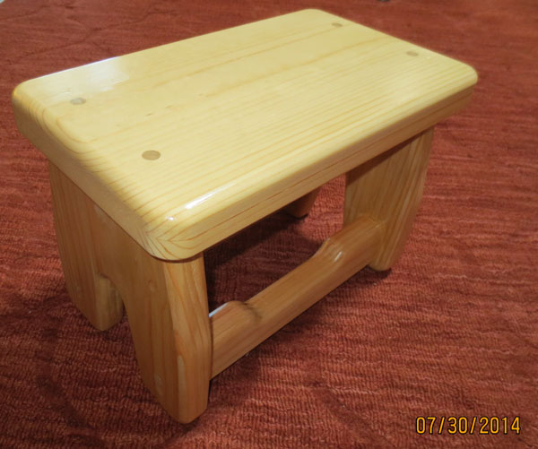 Top View of Stool from an Angle