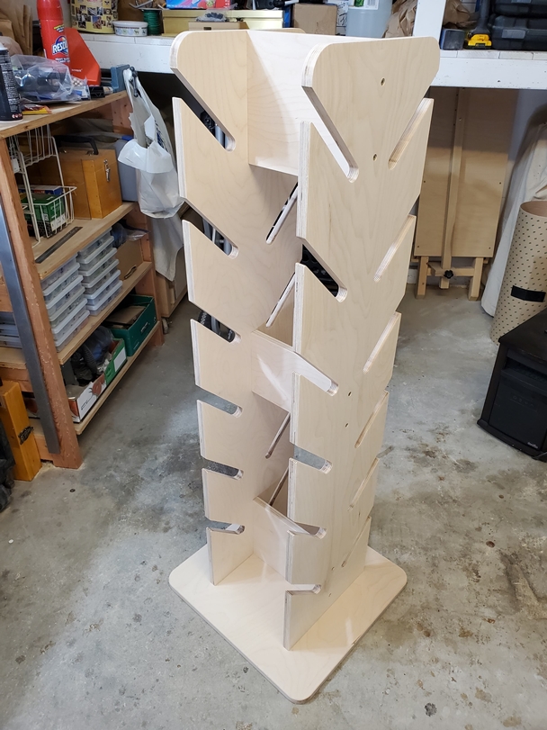 Completed Skateboard Rack