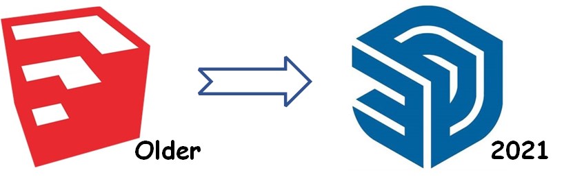 SketchUp's Old and New Logos