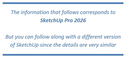 Explaining Following Info is Based on SketchUp Pro 2021